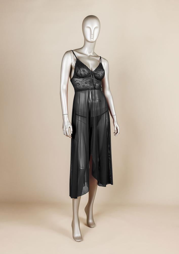 فستان لانجري طويل