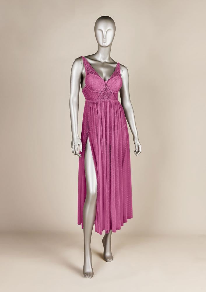 فستان لانجري طويل