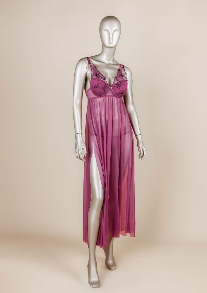 فستان لانجري طويل