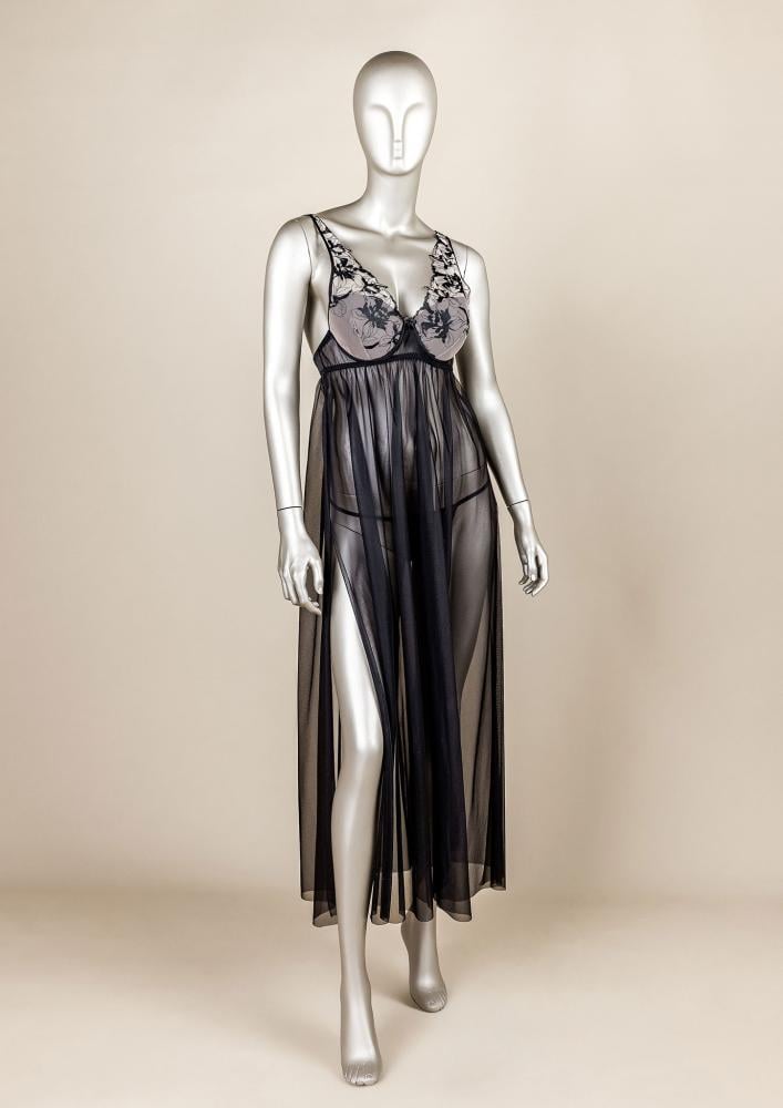 فستان لانجري طويل