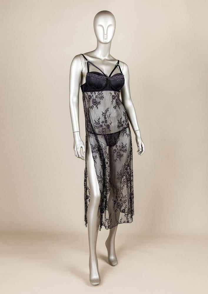 فستان لانجري طويل