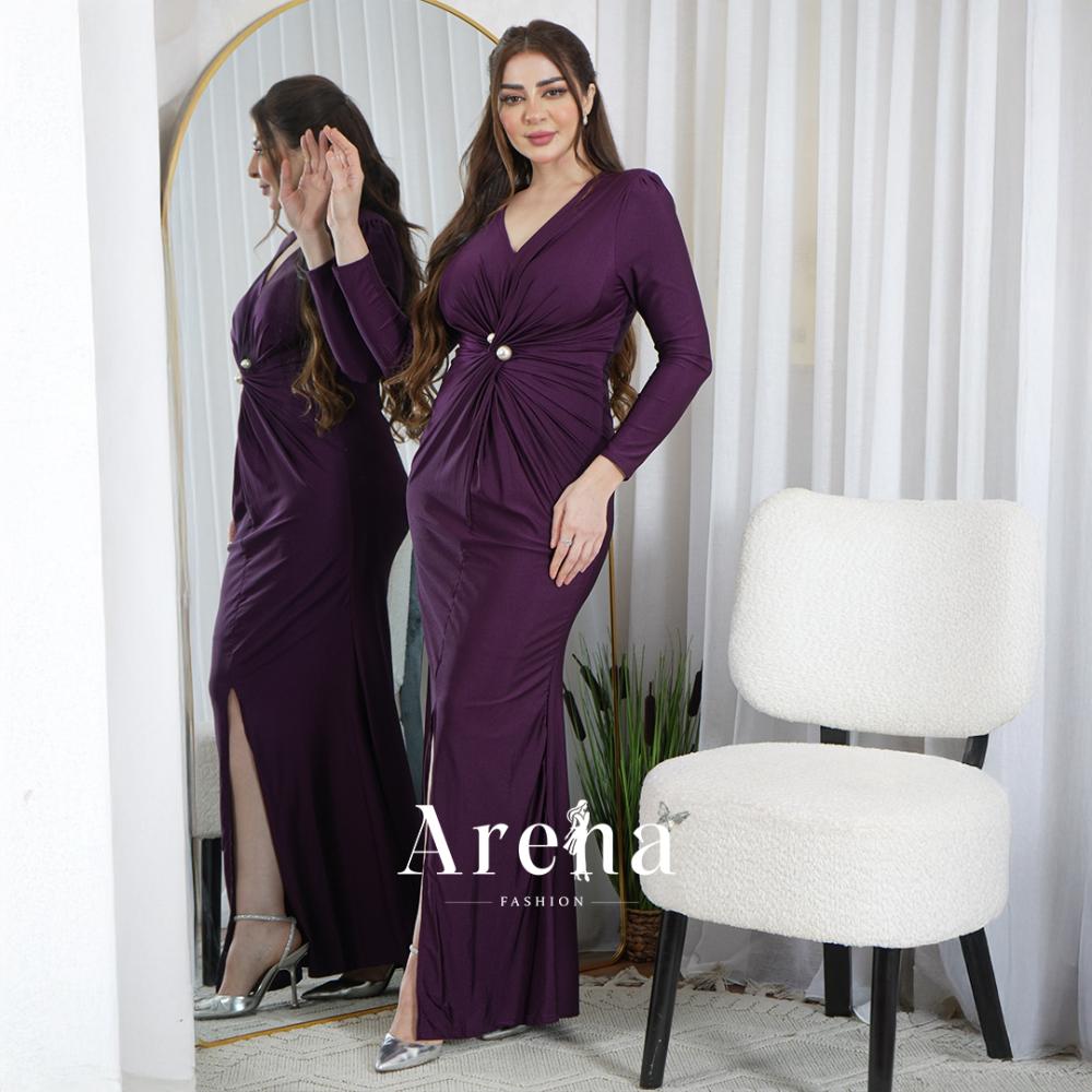 فستان ناعم طويل