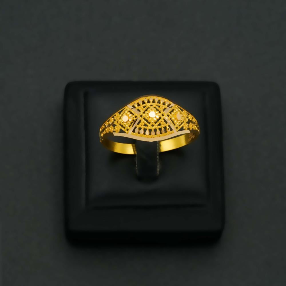 خاتم ذهب نسائي عيار 21 (R5877)