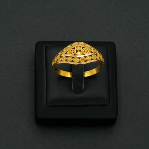 خاتم ذهب نسائي عيار 21 (R5901)