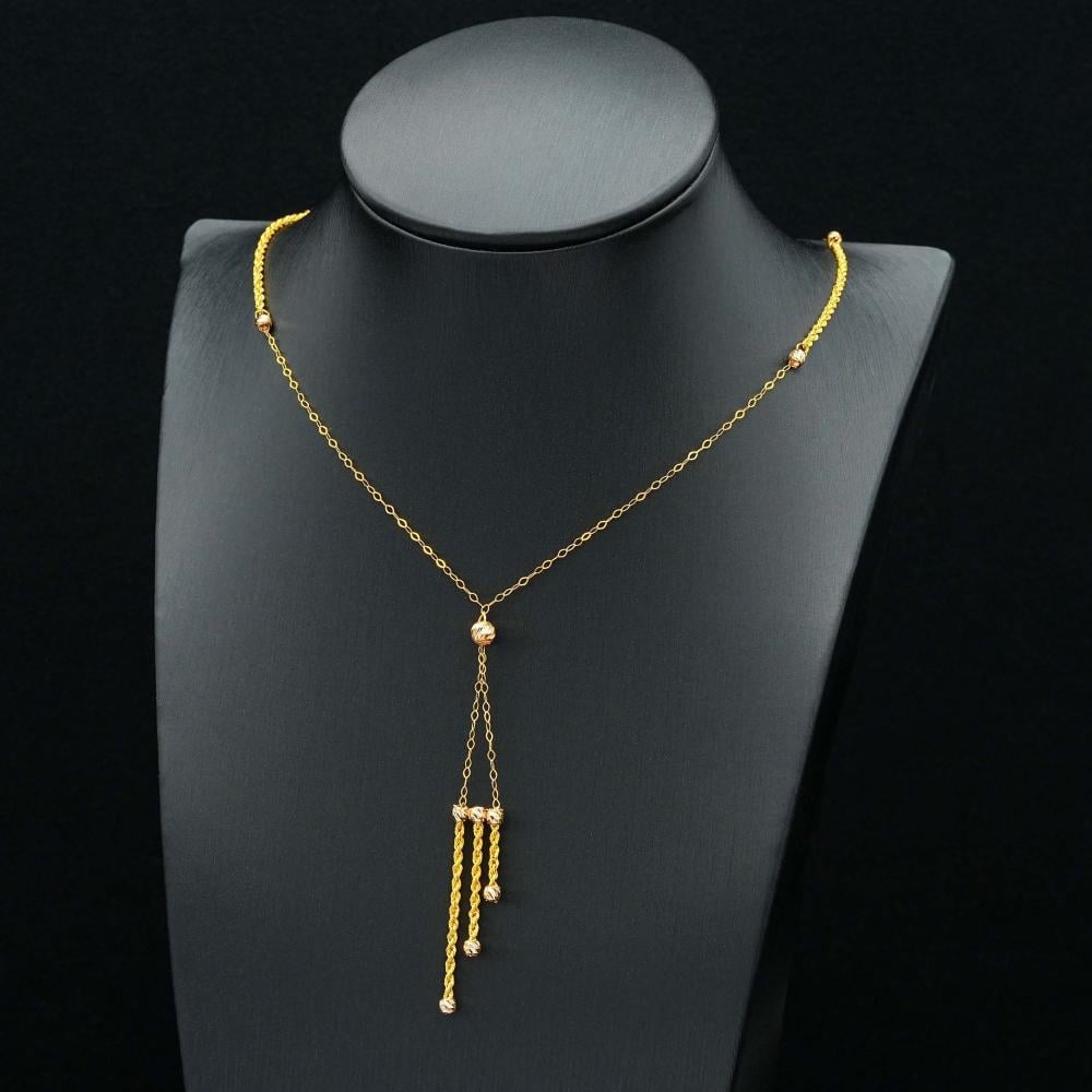 عقد ذهب ناعم عيار 21 (N5125)