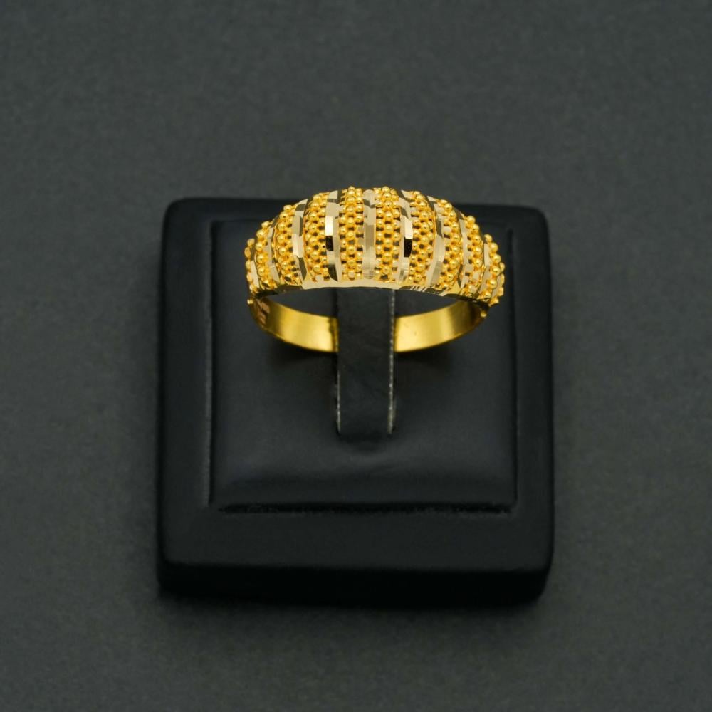 خاتم ذهب نسائي عيار 21 (R5846)