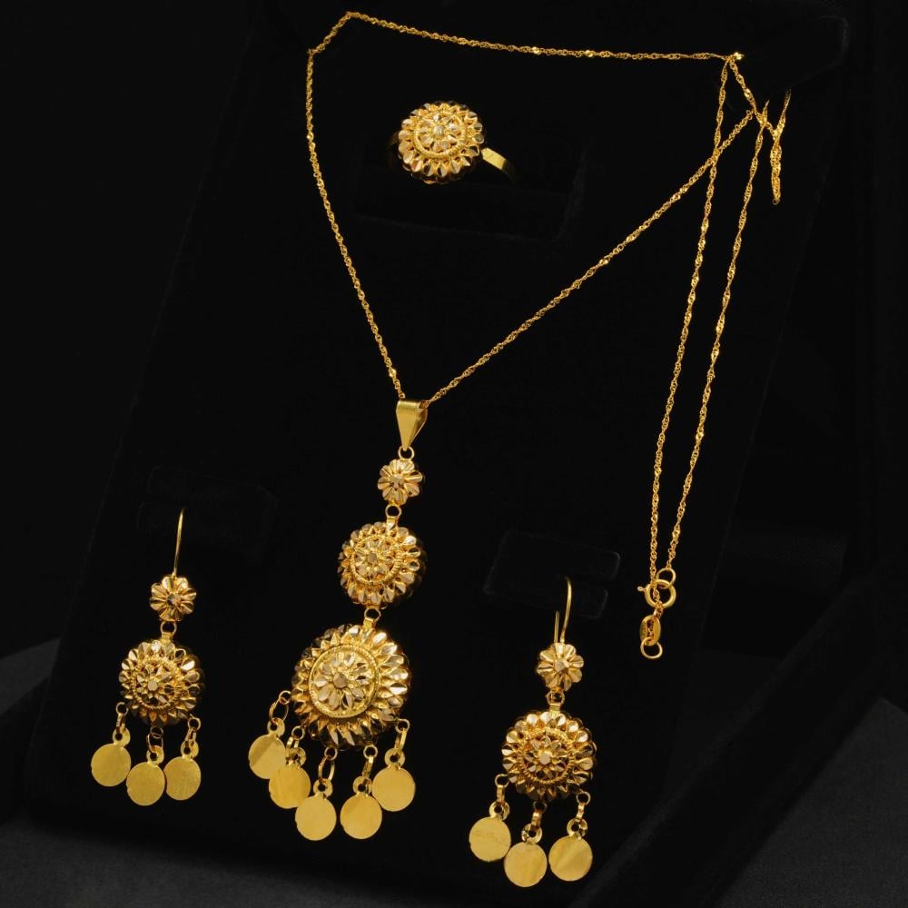 نصف طقم ذهب عيار 21 (HS6107)