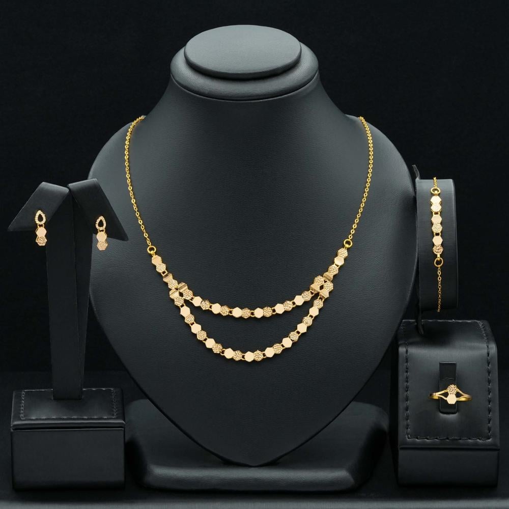 طقم ذهب عيار 21 (S5329)