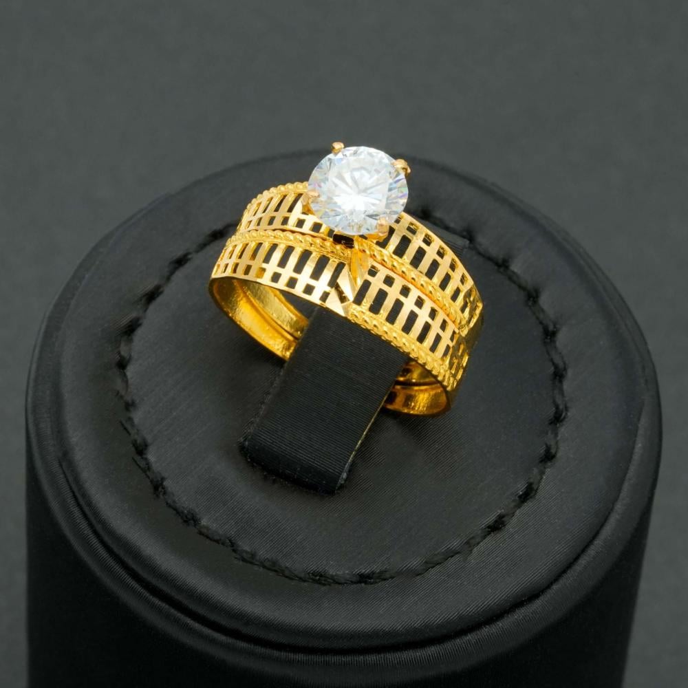 خاتم ذهب توينز عيار 21 (R5966)