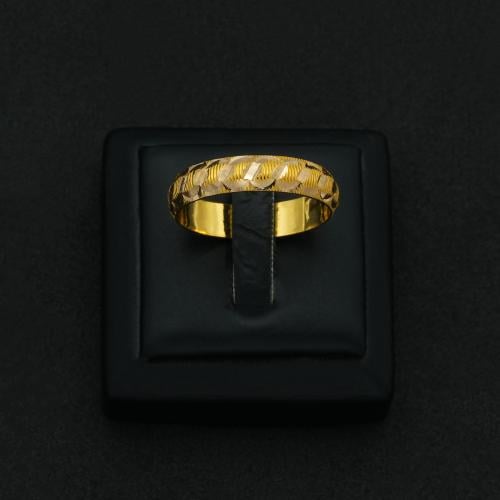 دبلة ذهب عيار 21 (R5657)