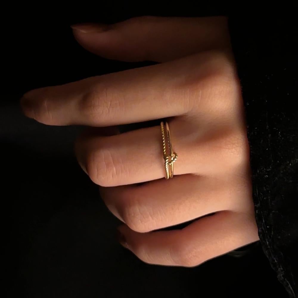 خاتم ذهب نسائي (R4142)