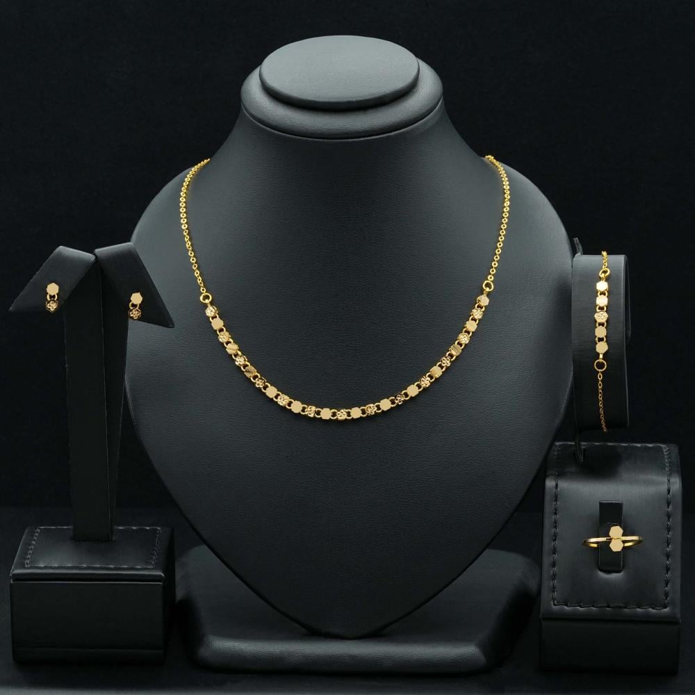 طقم ذهب عيار 21 (S5334)