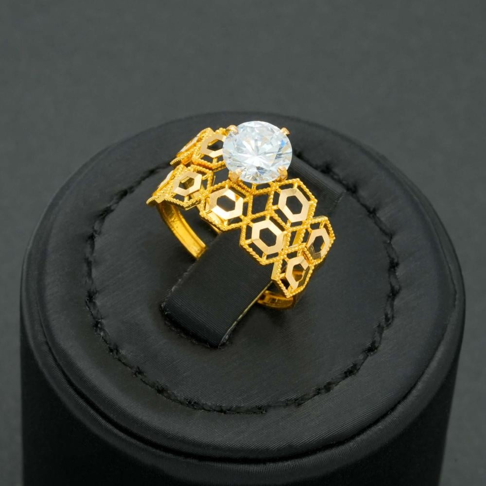 خاتم ذهب توينز عيار 21 (R5971)