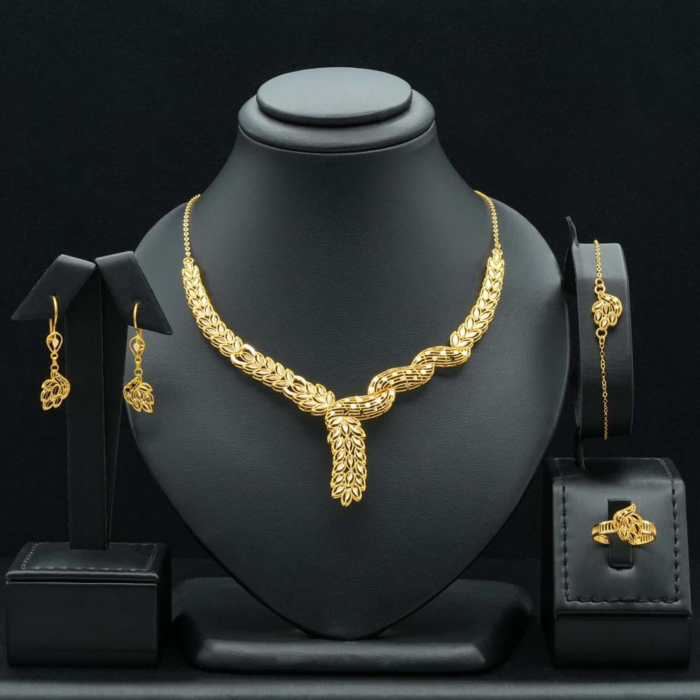 طقم ذهب عيار 21 (S5789)