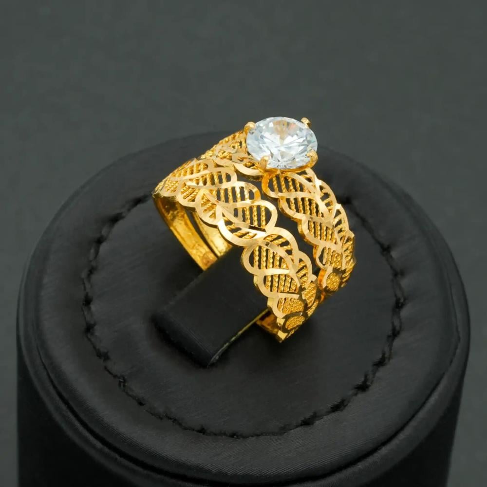 خاتم ذهب توينز عيار 21 (R5962)