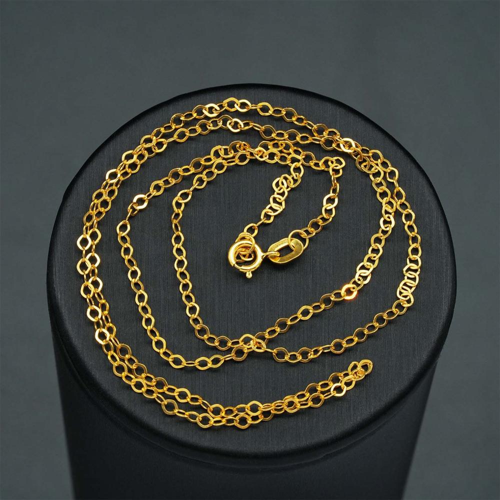 سلسال ذهب حلقات عيار 21 40 سم (N4533)