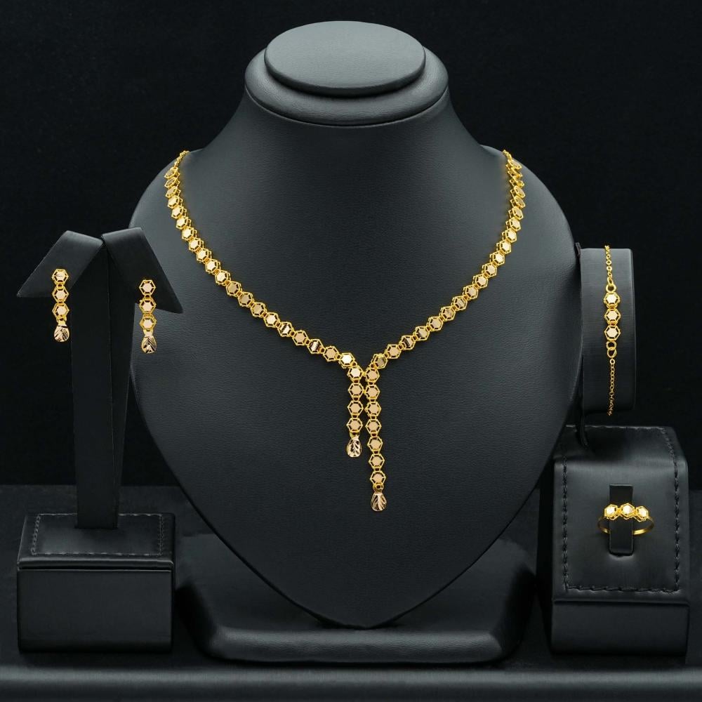 طقم ذهب عيار 21 (S5316)