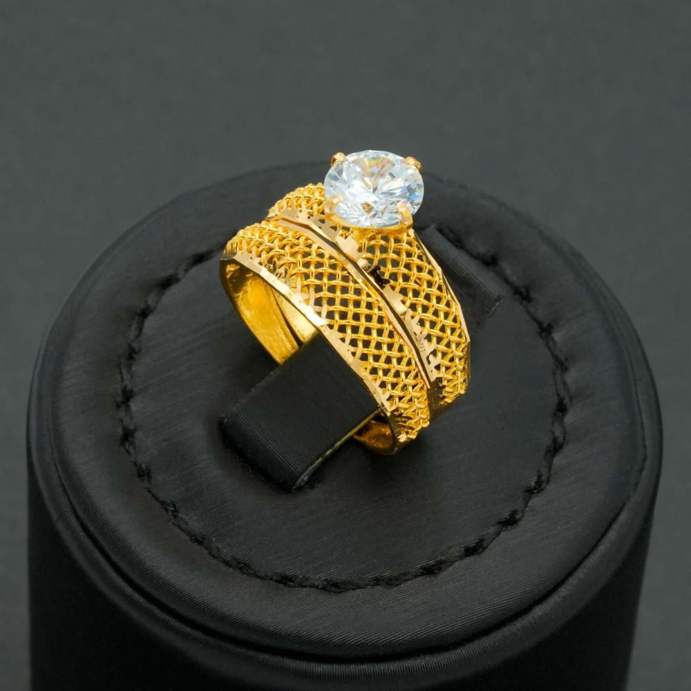 خاتم ذهب توينز عيار 21 (R5996)
