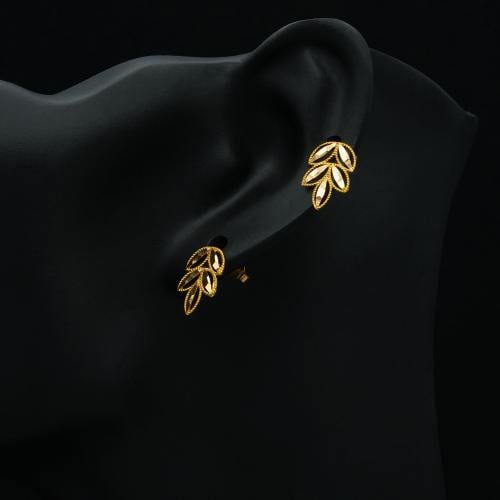 حلق ذهب عيار 21 (E5716)