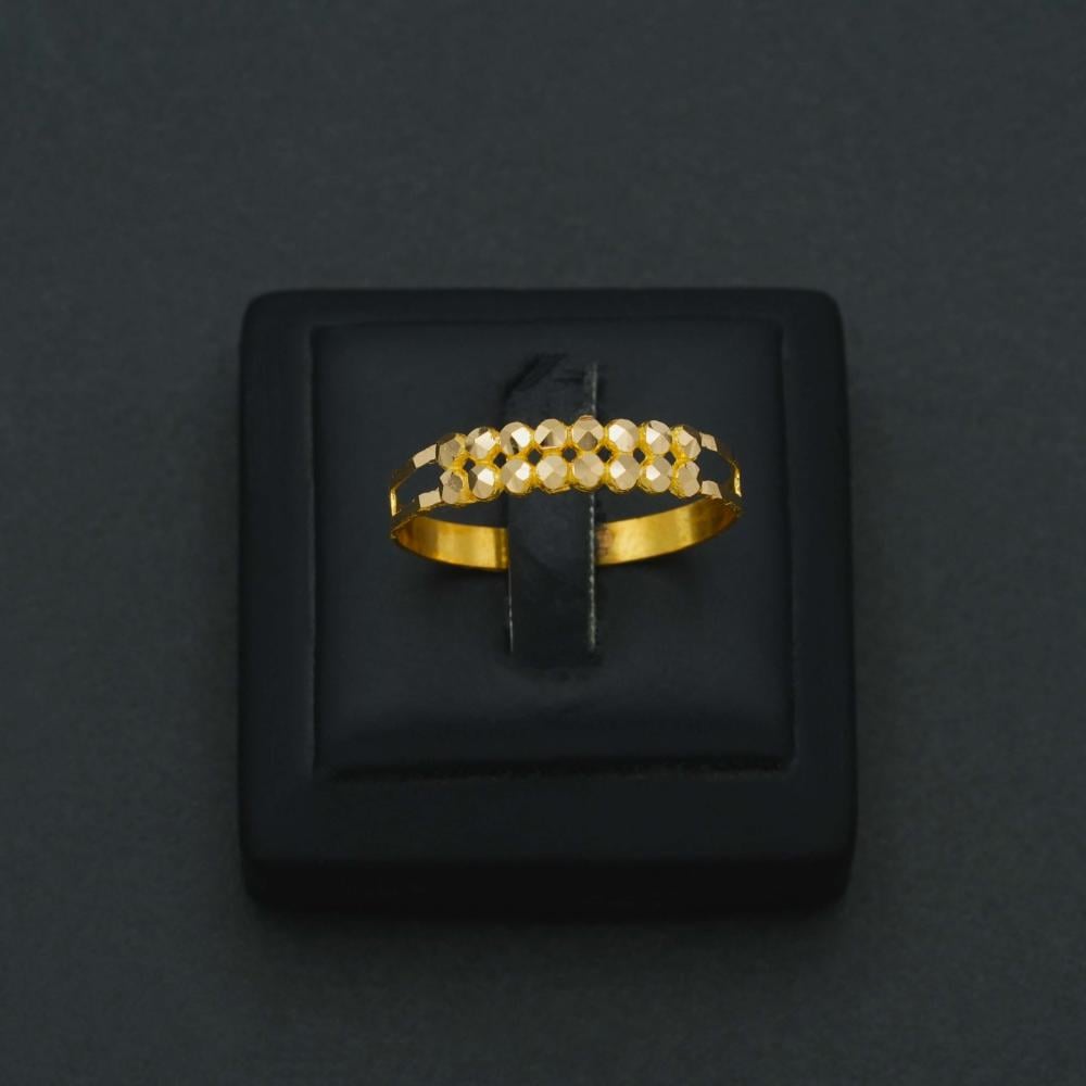 خاتم ذهب نسائي عيار 21 (R6041)