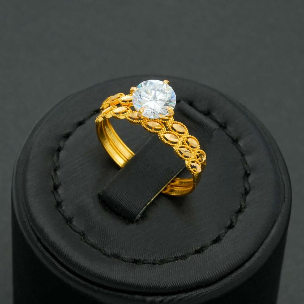 خاتم ذهب توينز عيار 21 (R5974)