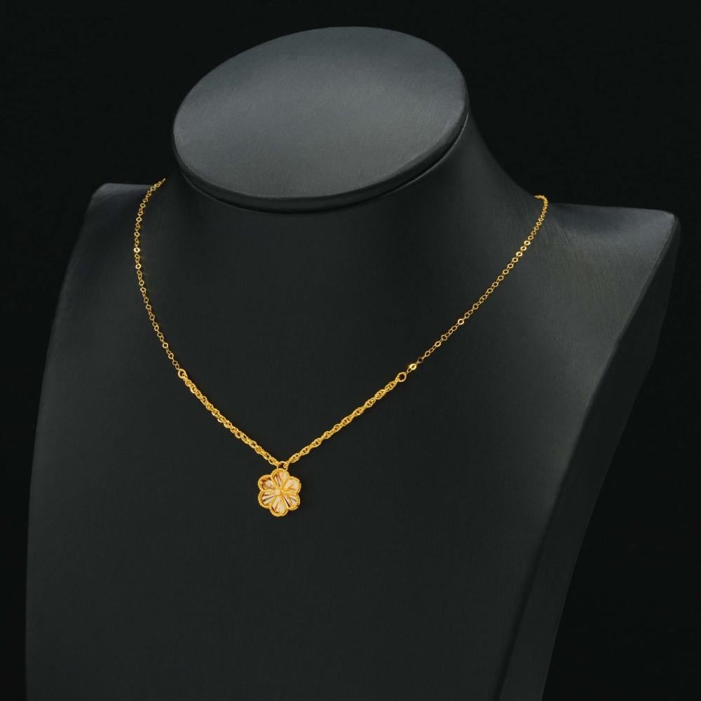 عقد ذهب عيار 21 (N6727)