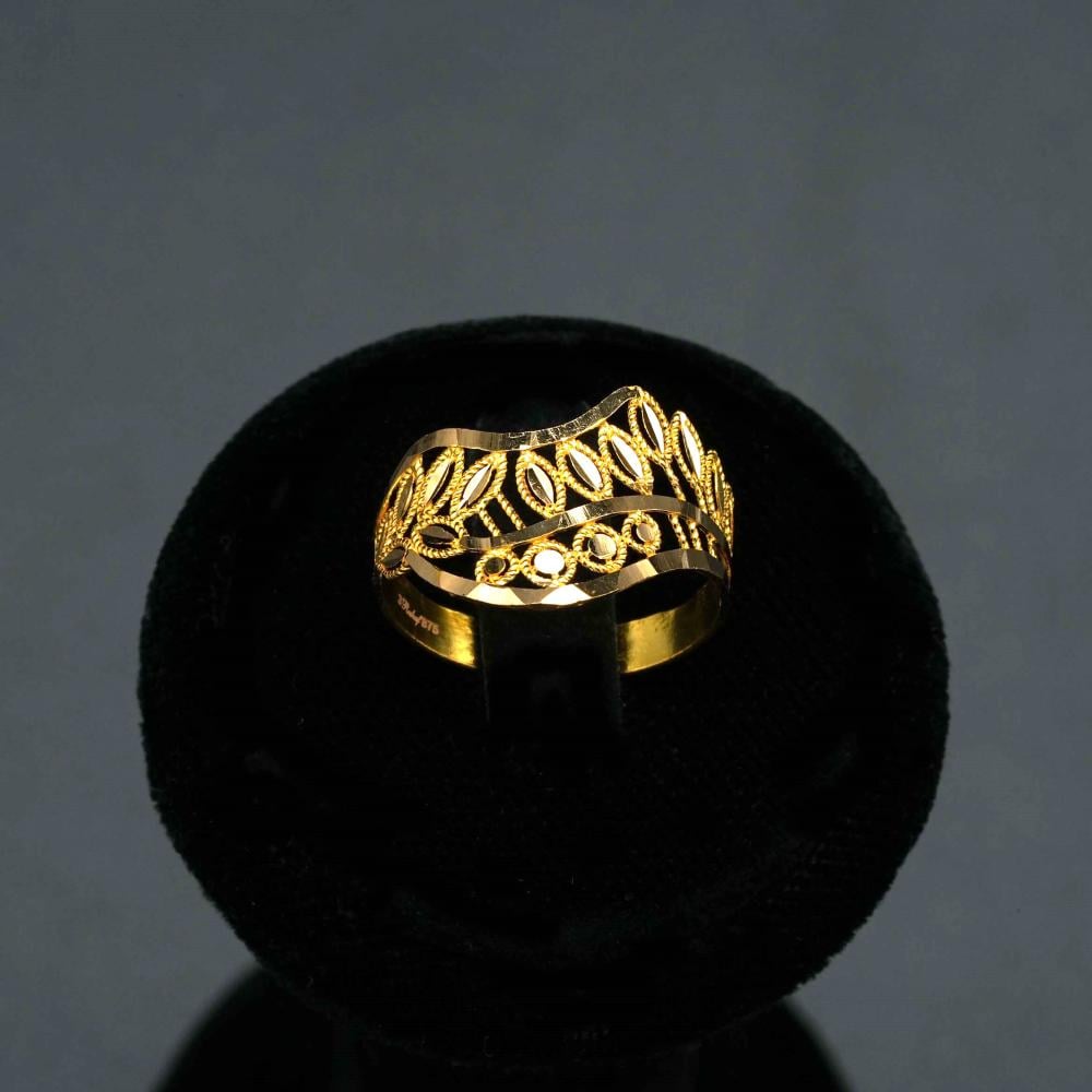 خاتم ذهب عيار 21 (R4615)