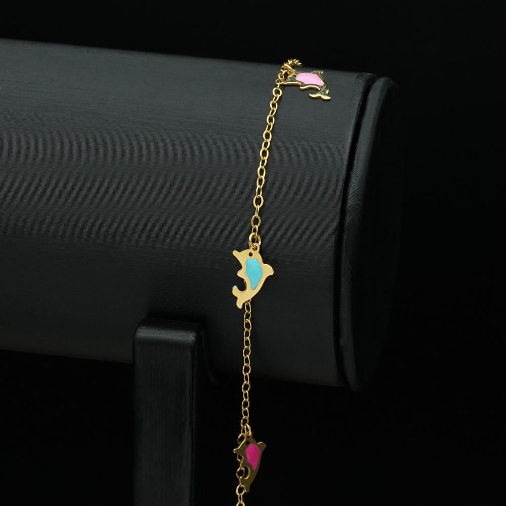Children's gold bracelet (B3848)