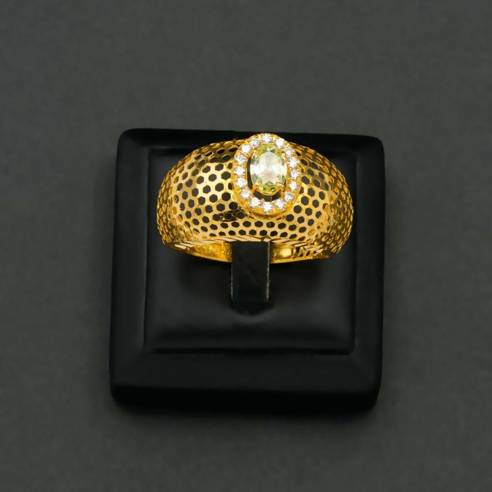 خاتم ذهب شرقي عيار 21 (R6008)