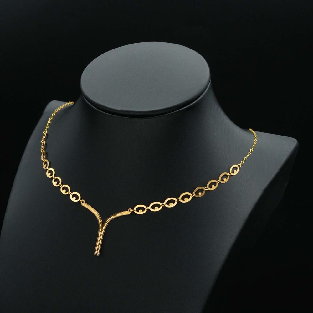 عقد ذهب عيار 21  (N4488)