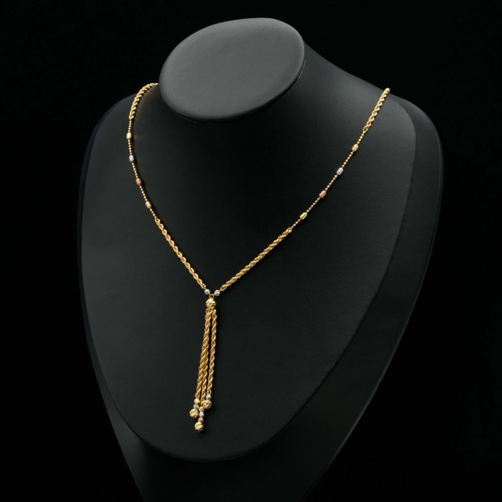 عقد ذهب مبروم ايطالي (N6049)