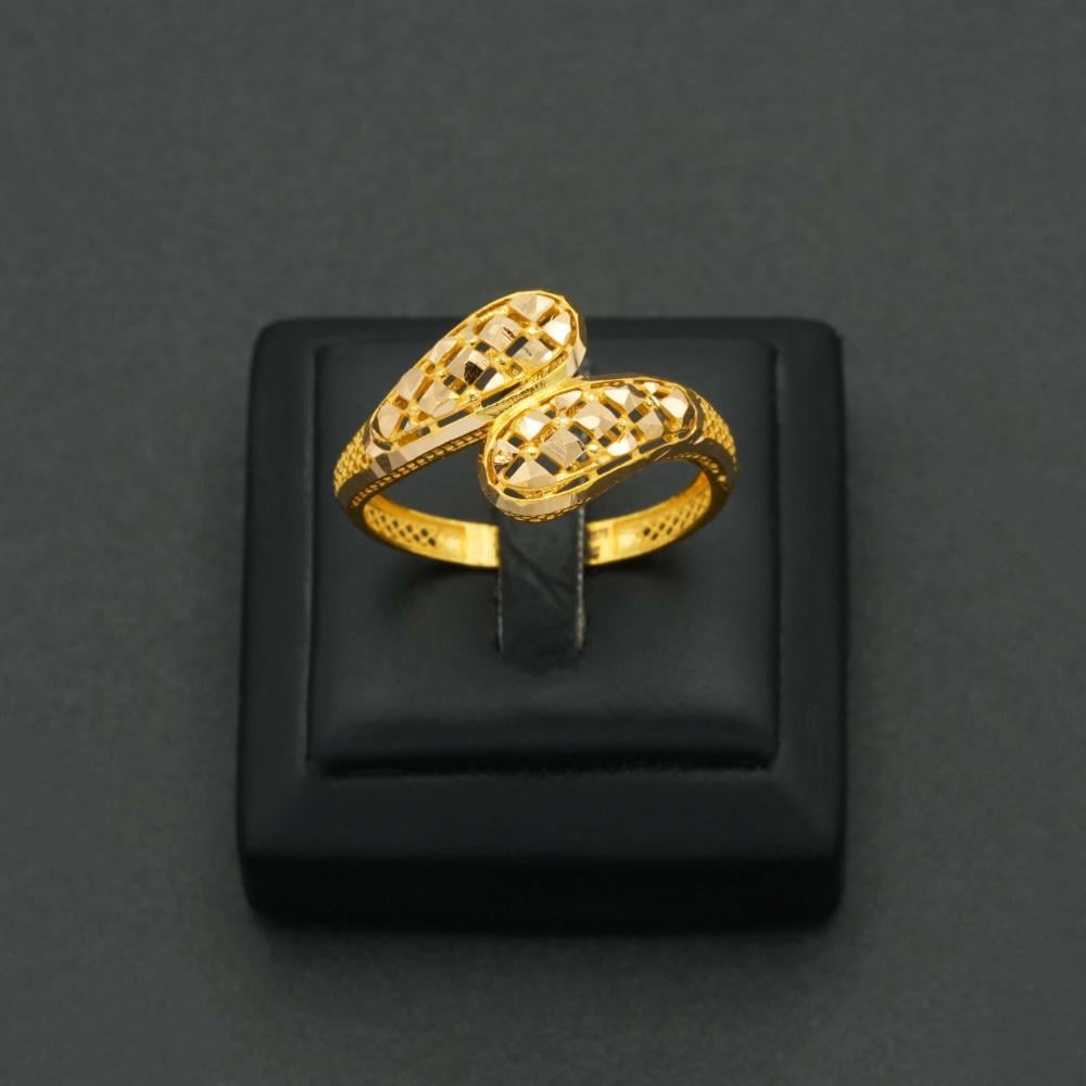 خاتم ذهب نسائي عيار 21 (R5883)