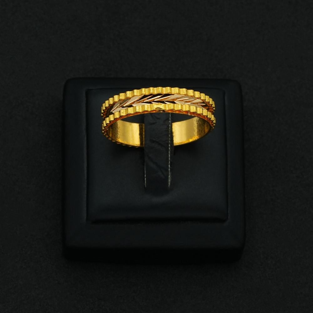 دبلة ذهب عيار 21 (R5661)