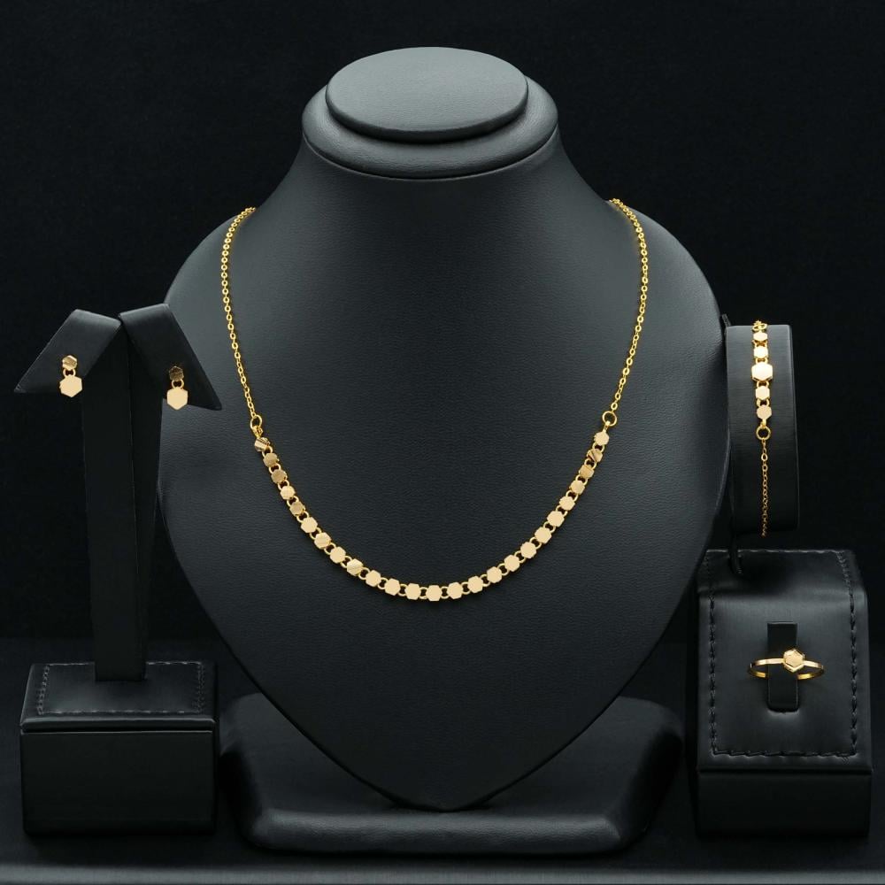طقم ذهب عيار 21 (S5333)
