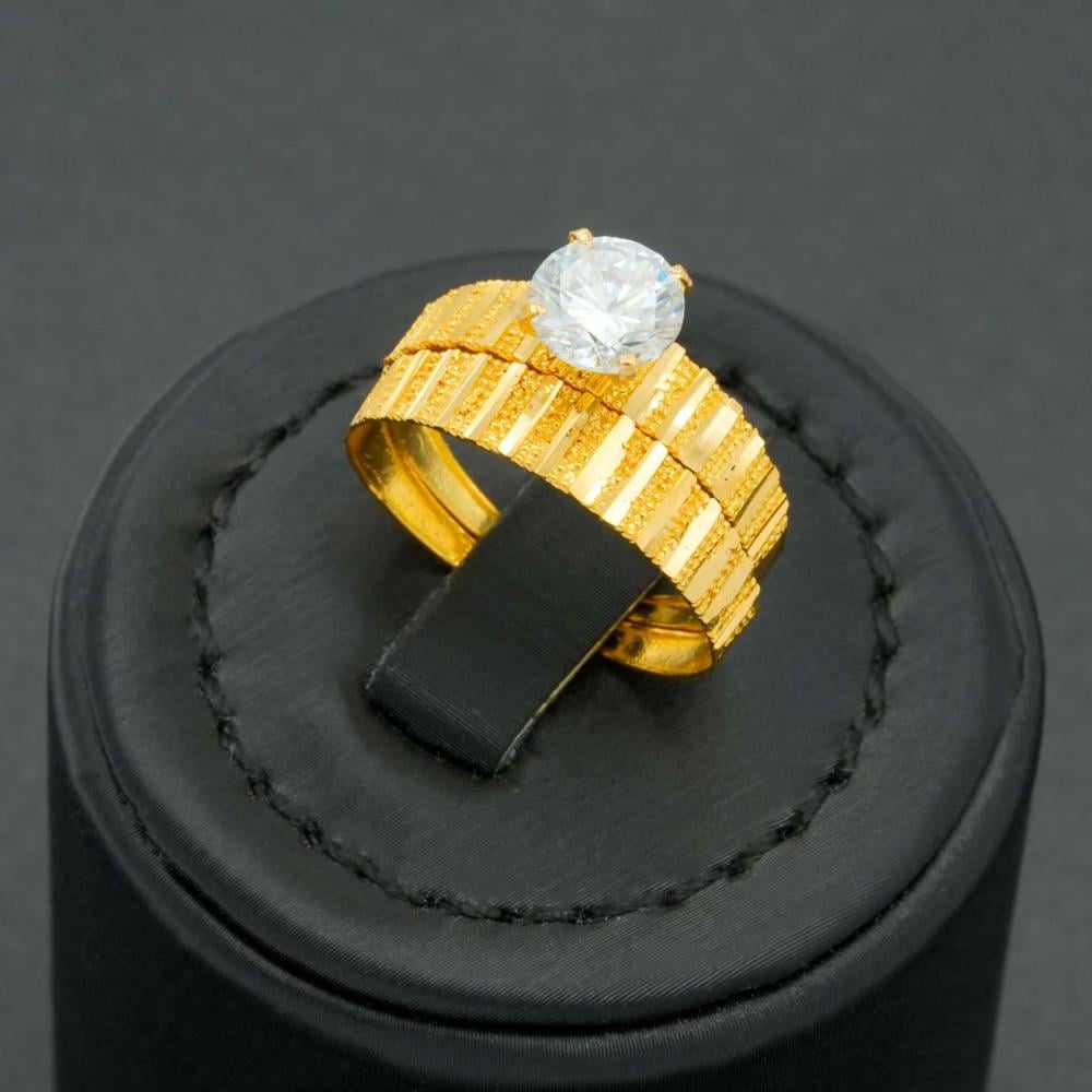 خاتم ذهب توينز عيار 21 (R5957)