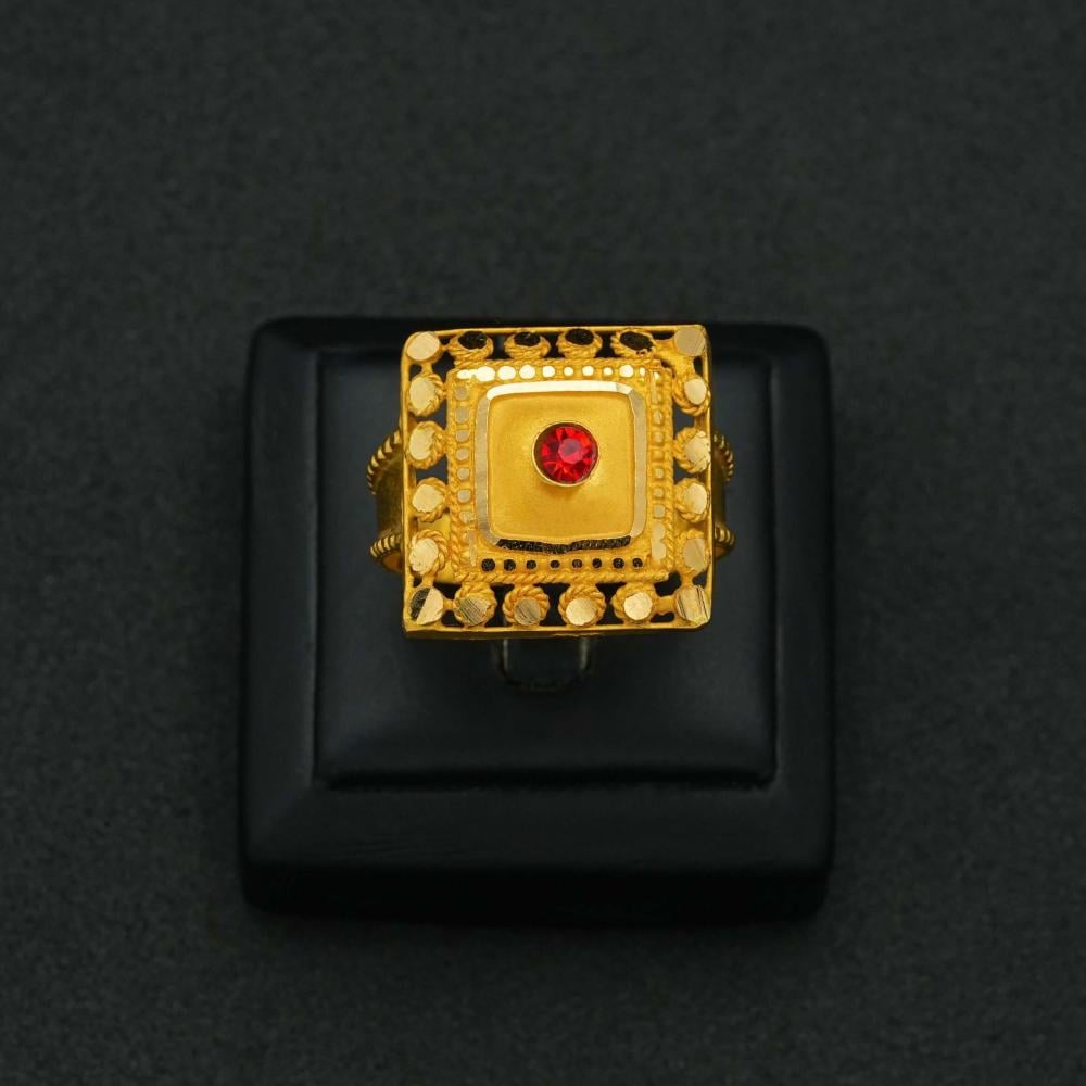 خاتم ذهب عيار 21 (R5255)