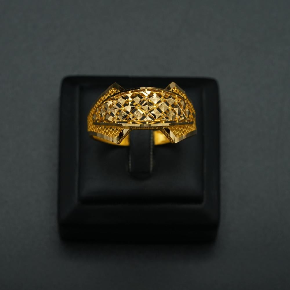 خاتم ذهب عيار 21 (R5132)