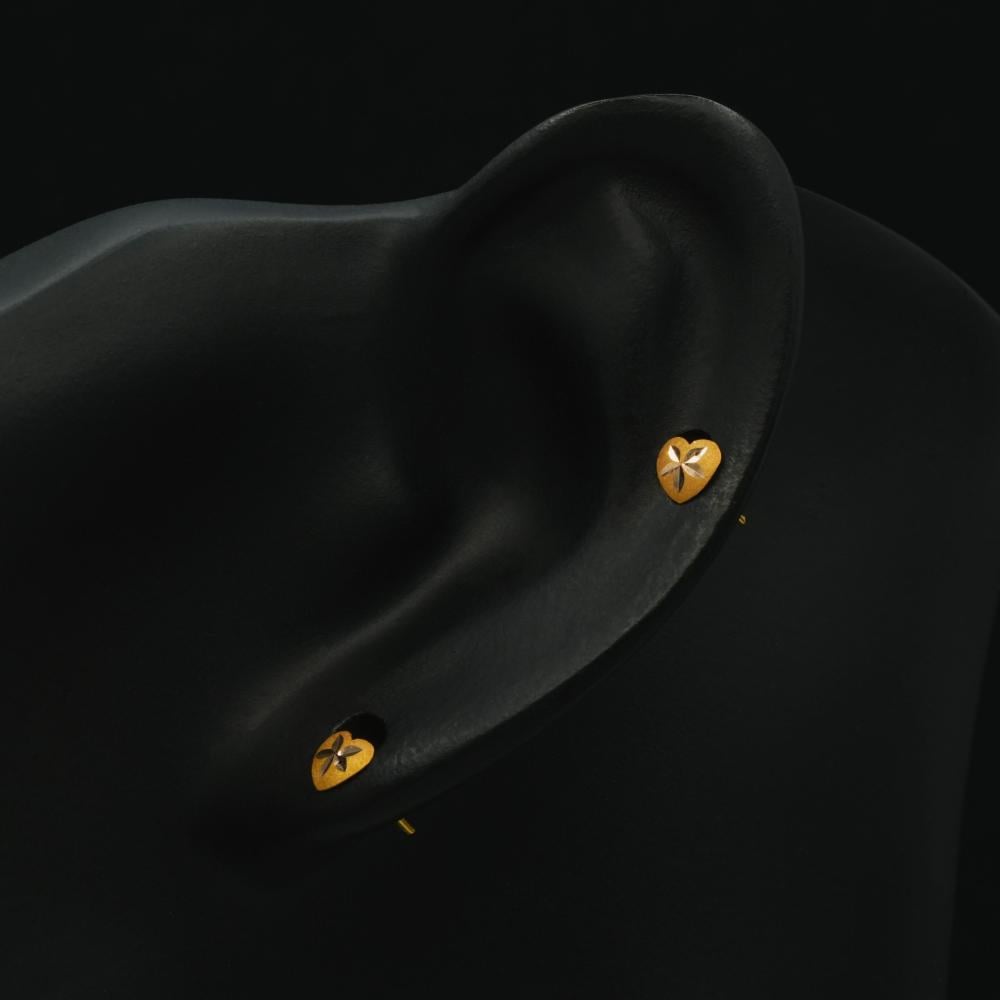 حلق ذهب اطفال  (K6136)