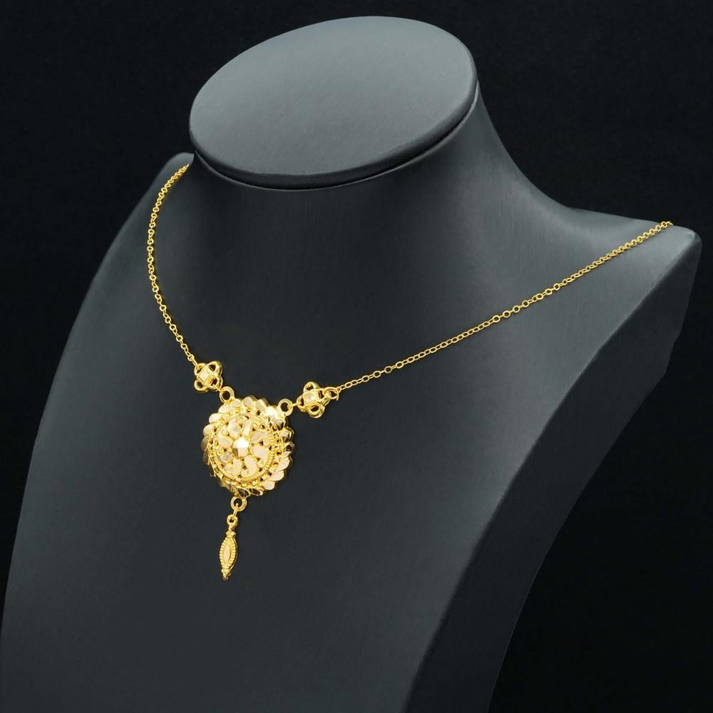 عقد ذهب كرسي جابر عيار 21(N5500)
