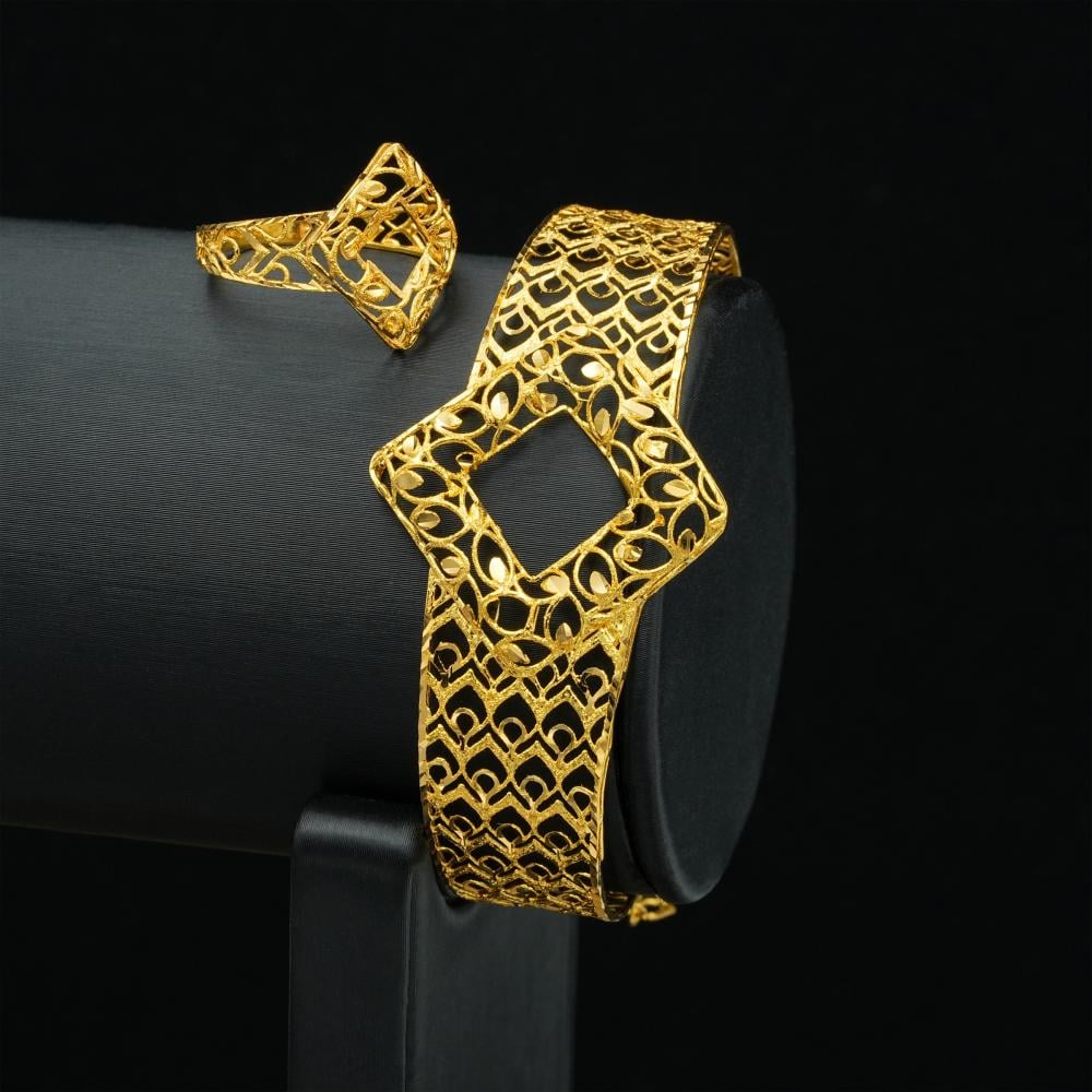 سوارة و خاتم عيار 21 (BR5213)