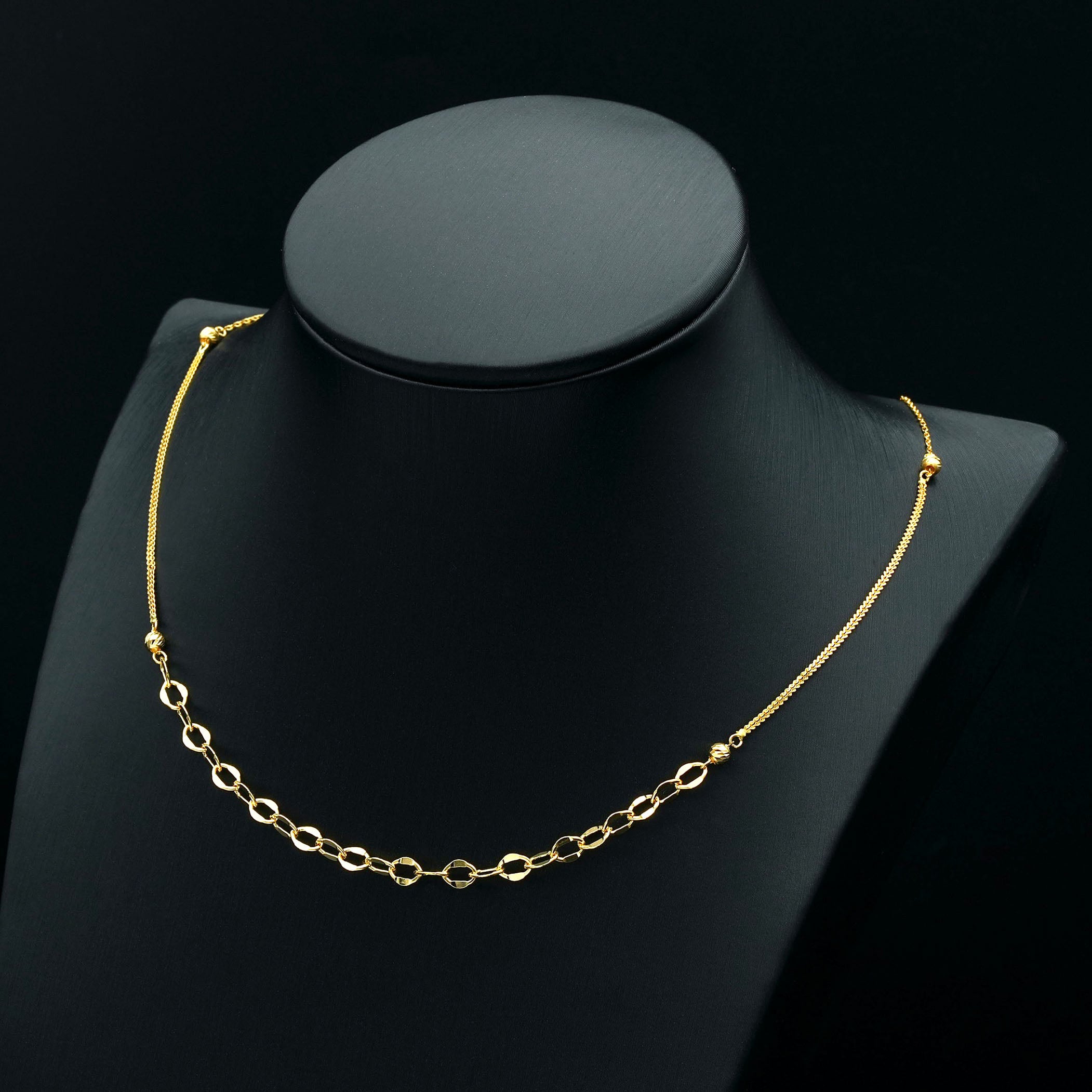 Italian gold necklace (N3783) | Pearl Shine Jewelry