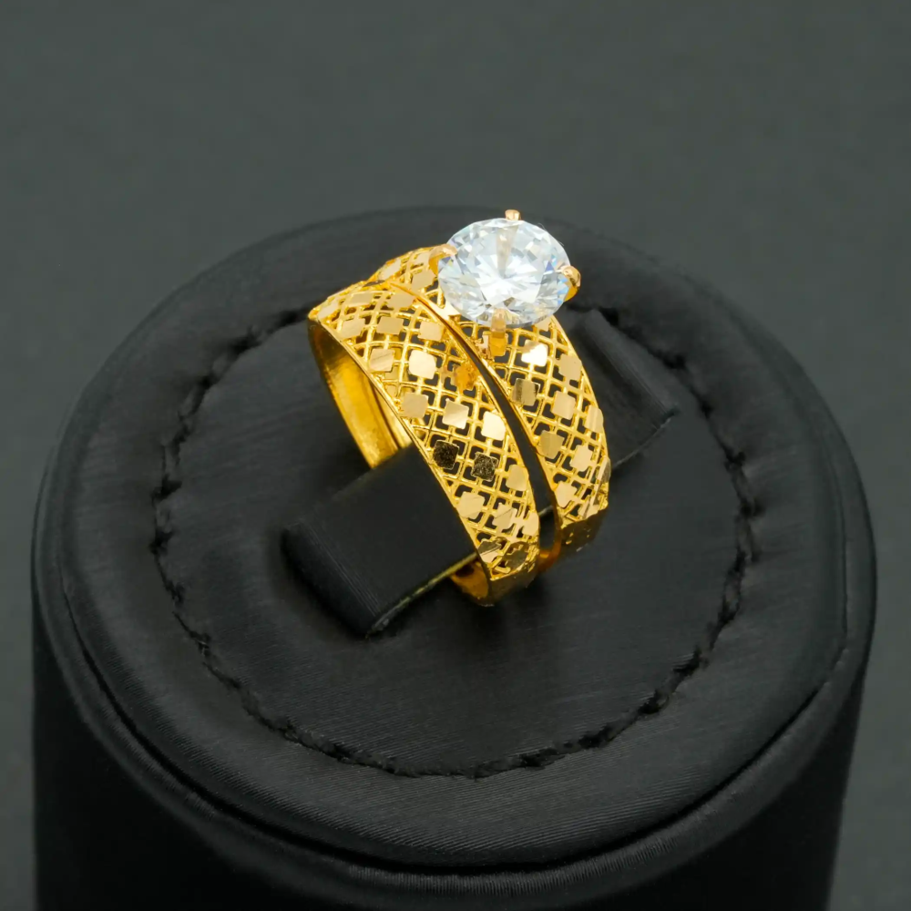 خاتم ذهب توينز عيار 21 (R5993)