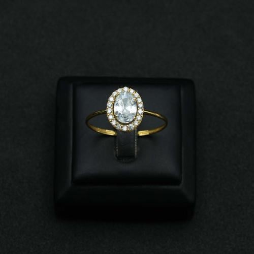 خاتم ذهب تصميم ألماس (R4838)