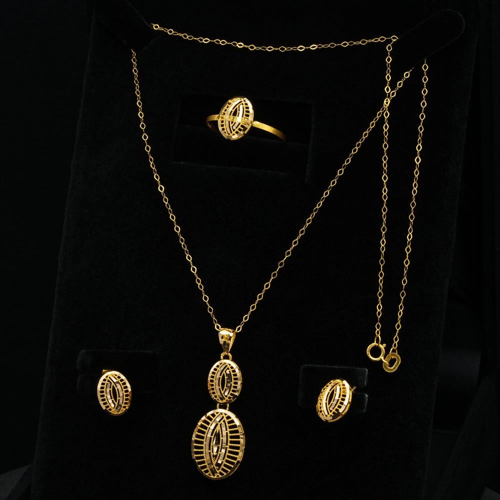 نصف طقم ذهب عيار 21 (HS5186)