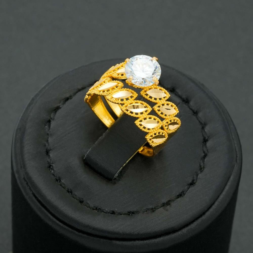 خاتم ذهب توينز عيار 21 (R5973)