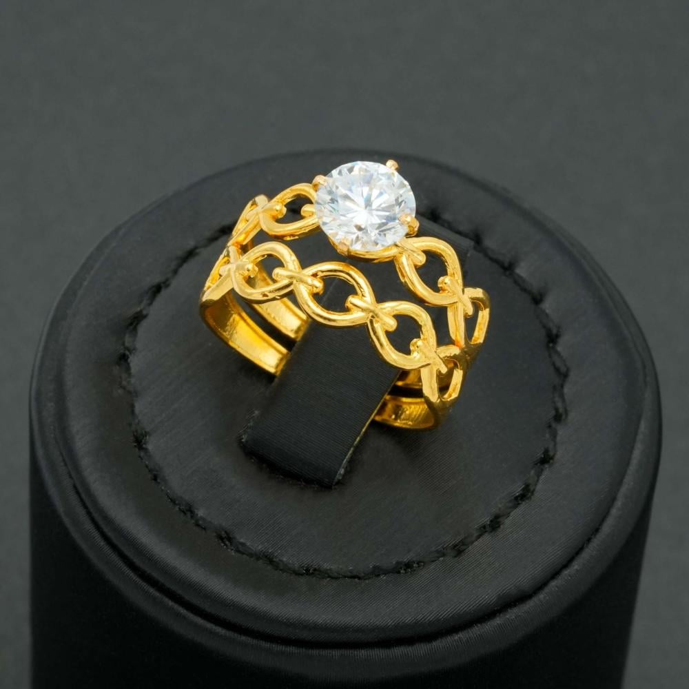 خاتم ذهب توينز عيار 21 (R5952)