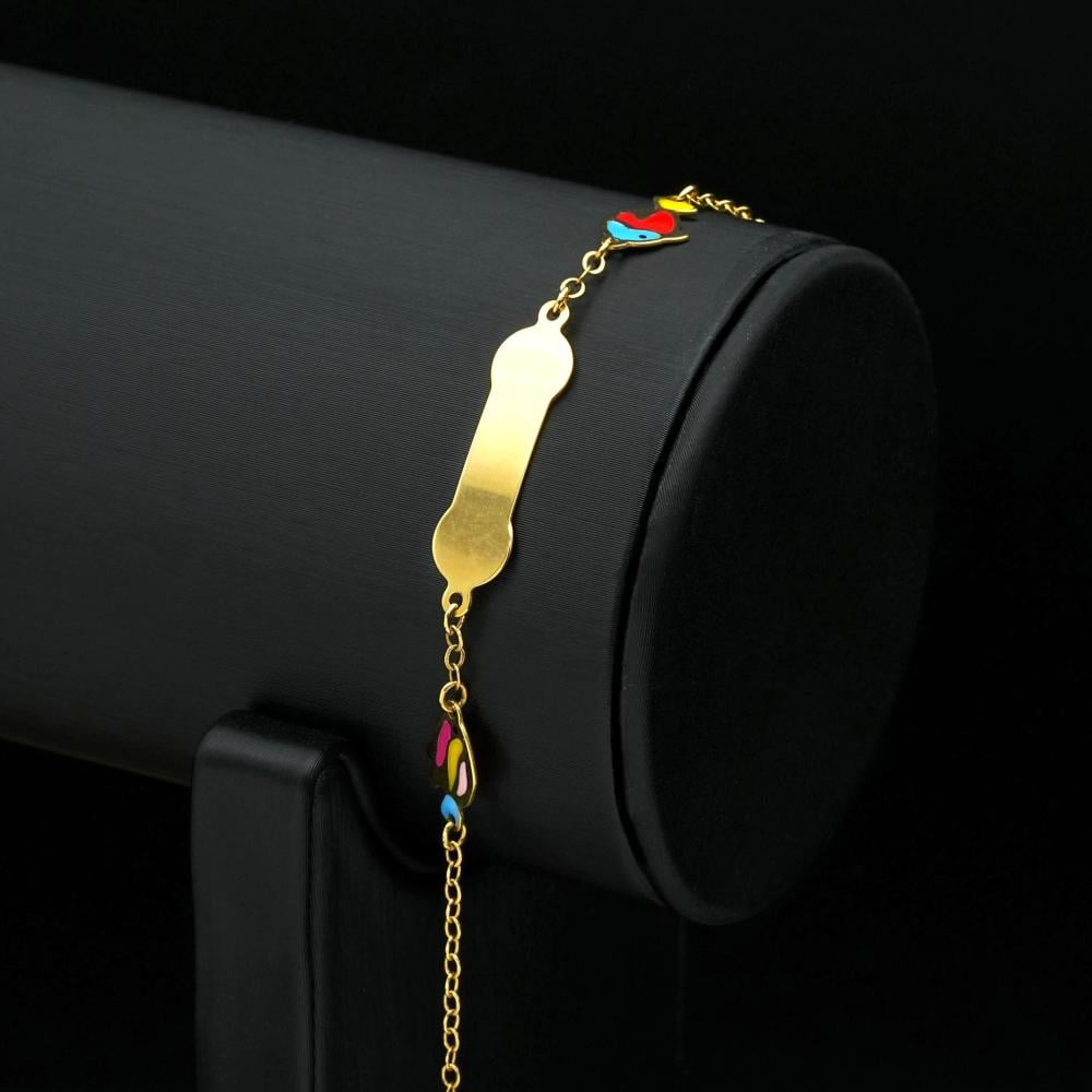 Children's gold bracelet (B3855)