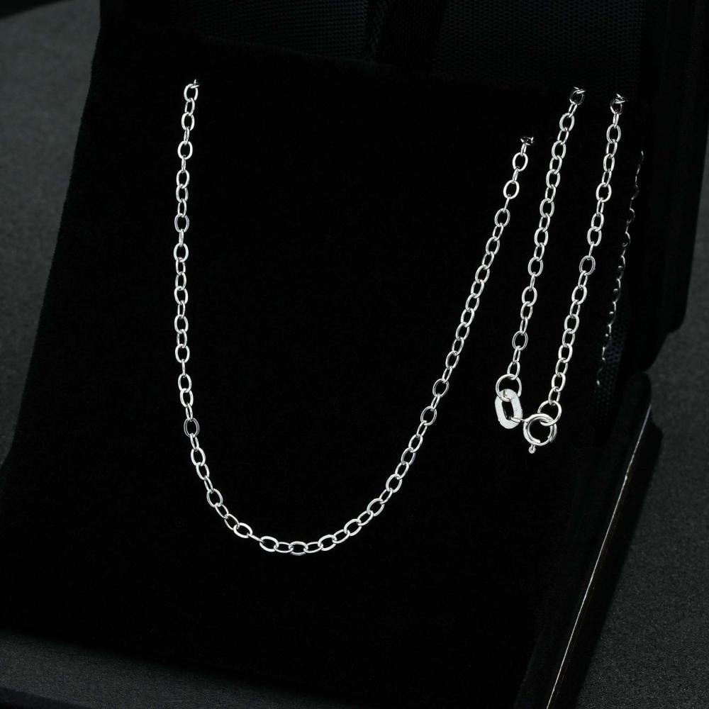 سلسال ذهب حلقات ابيض 45 سم (N4542)