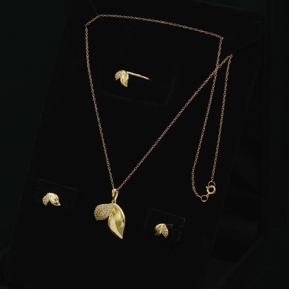 نصف طقم ذهب ايطالي (HS6844)