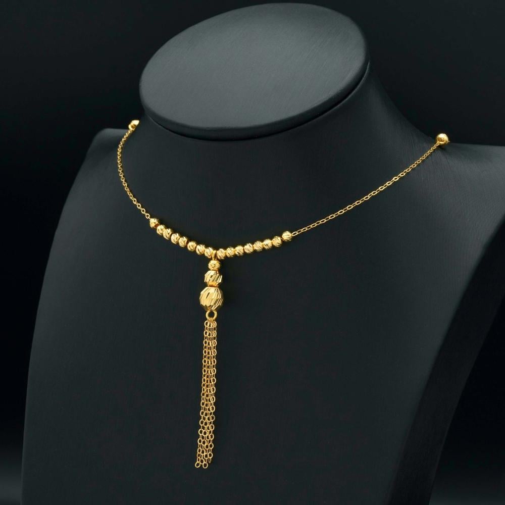21k gold necklace N3616